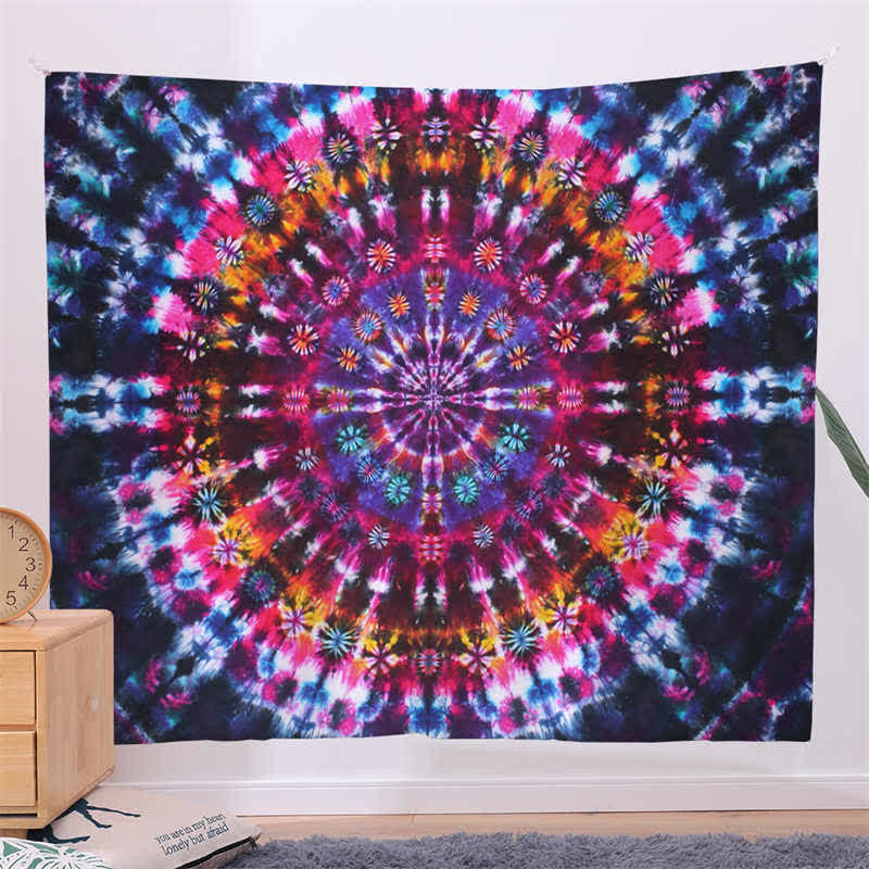Bohemian Mandala Pattern Tapestry Wall Hanging Wall Art Focus Creativity Home Living Room Decor (Extra 30% Off | USE CODE: FS30)