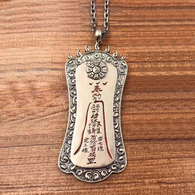 Buddha Stones FengShui Bagua PiXiu Cinnabar Balance Necklace Pendant