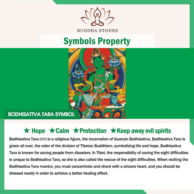 Buddha Stones Bodhisattva Green Tara Calm Hope Copper Statue Decoration