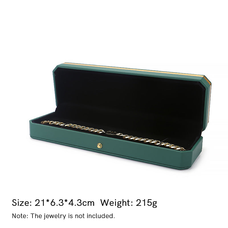 Buddha Stones Jewelry Storage Box PU Leather Gift Box