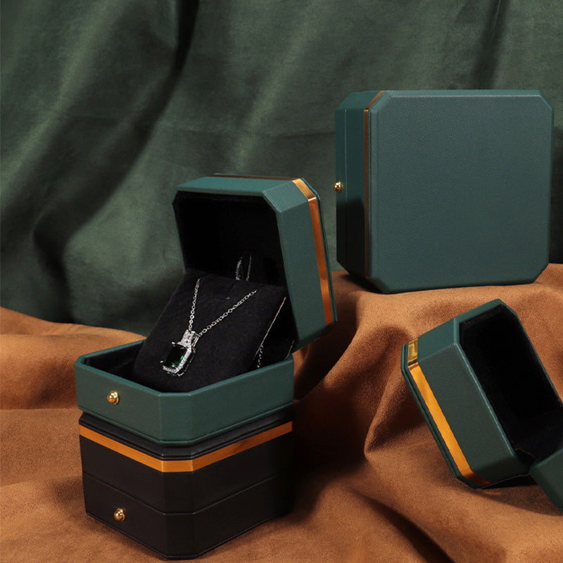 Buddha Stones Jewelry Storage Box PU Leather Gift Box