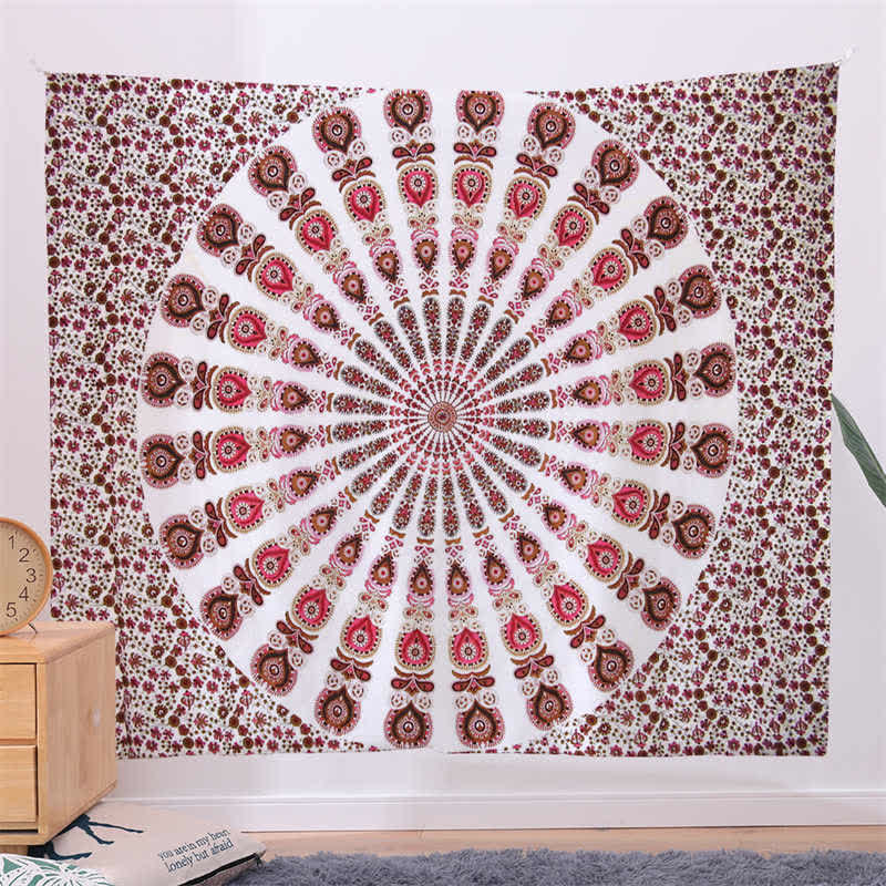 Bohemian Mandala Pattern Tapestry Wall Hanging Wall Art Focus Creativity Home Living Room Decor (Extra 30% Off | USE CODE: FS30)