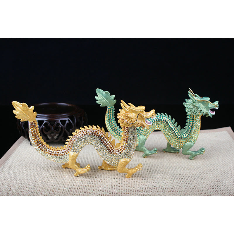 Buddha Stones Handmade Feng Shui Dragon Luck Success Home Decoration