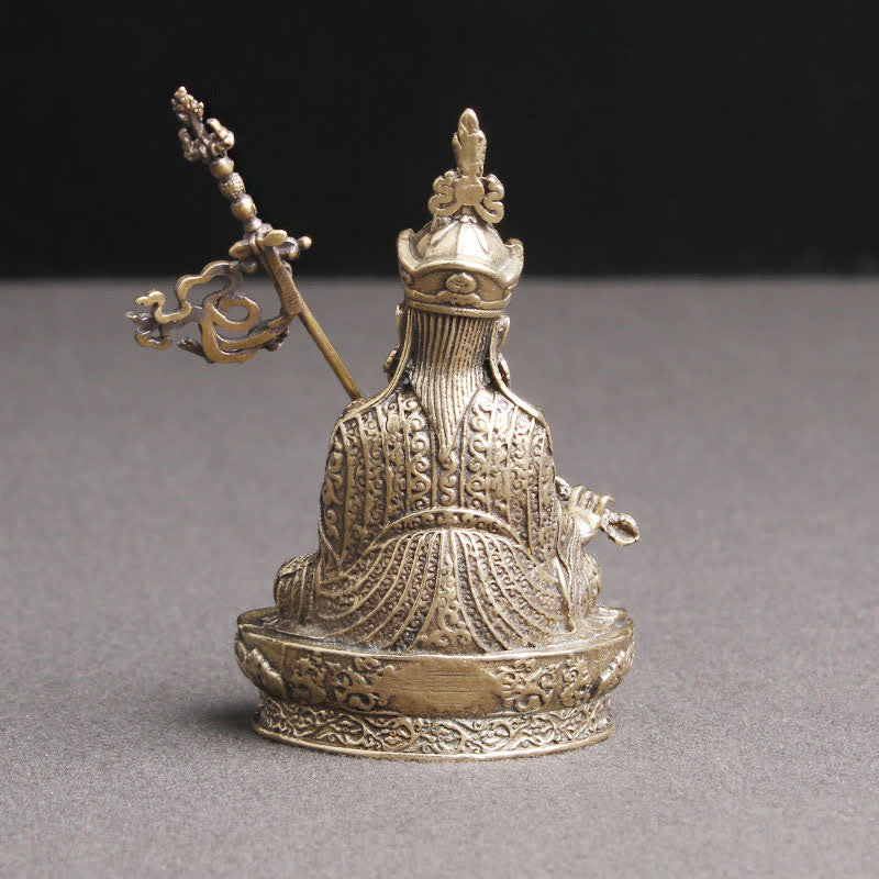 Buddha Stones Padmasambhava Buddha Figure Serenity Copper Statue Decoration Temple Ornament