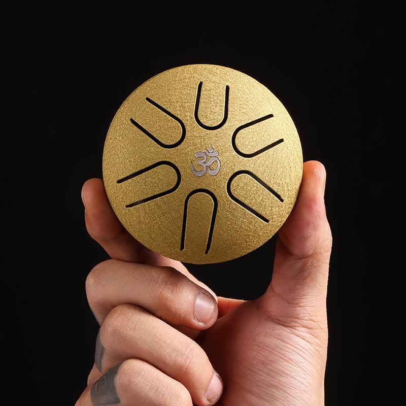 Buddha Stones Mini Steel Tongue Drum 3 Inch Sound Healing Drum Kit