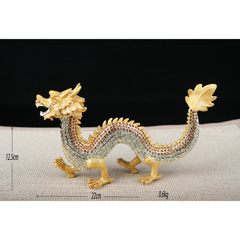 Buddha Stones Handmade Feng Shui Dragon Luck Success Home Decoration