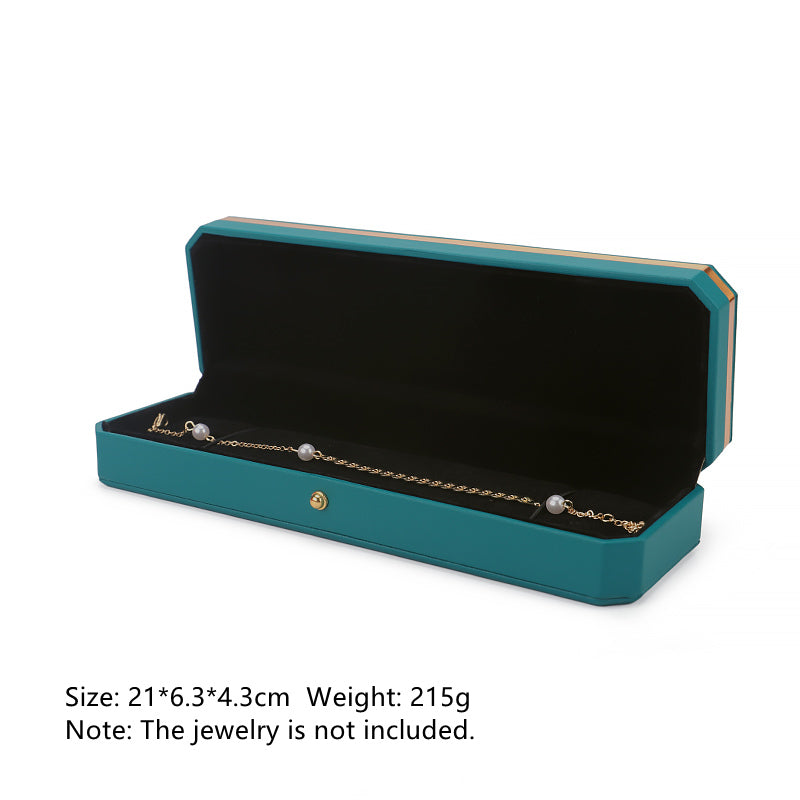 Buddha Stones Jewelry Storage Box PU Leather Gift Box