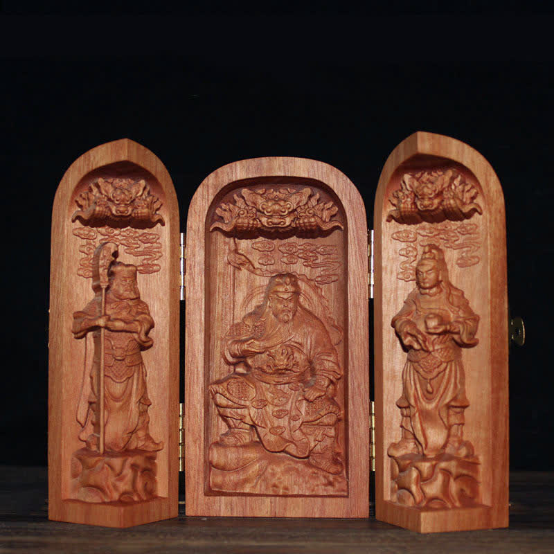 Buddha Stones Avalokitesvara Kwan Yin Buddha Cherry Wood Compassion Home Decoration Altar
