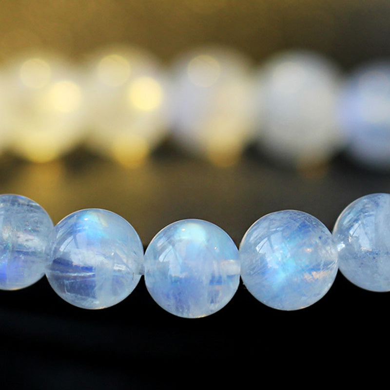 Buddha Stones Moonstone Calm Healing Positive Bracelet