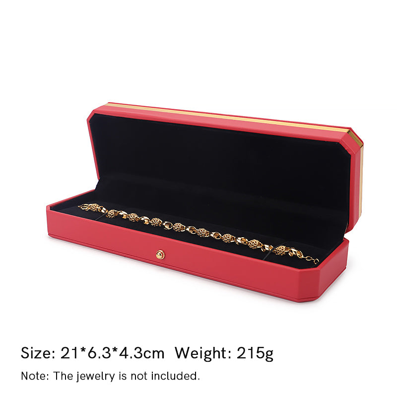 Buddha Stones Jewelry Storage Box PU Leather Gift Box