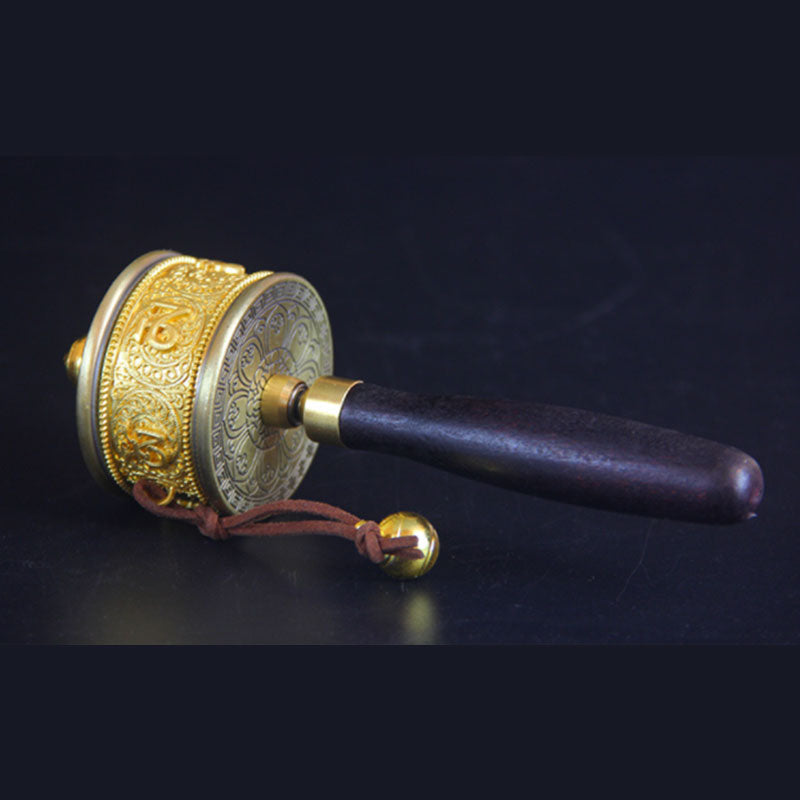 Buddha Stones Tibetan Lucky Prayer Wheel Six True Words Decoration