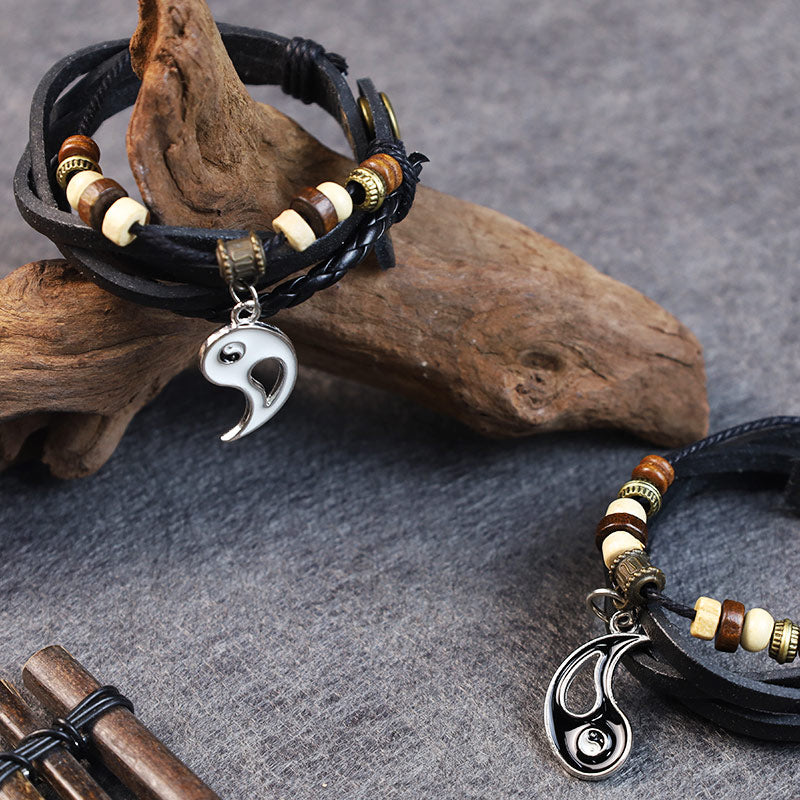 Yin Yang Pendant Couple Balance Bracelet (Extra 35% Off | USE CODE: FS35)