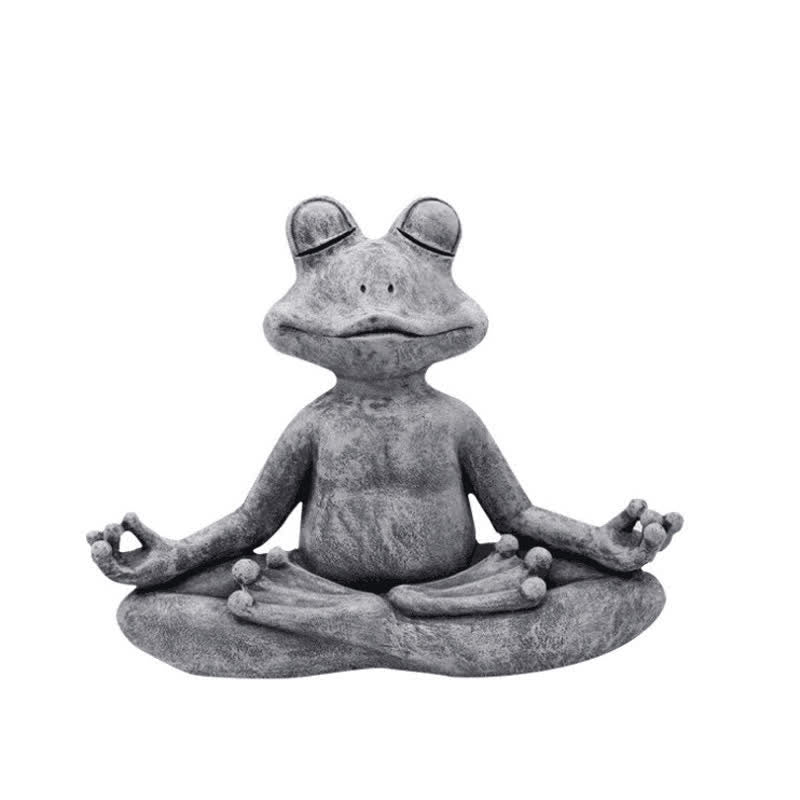 Buddha Stones Meditating Zen Dog Cat Frog Decoration