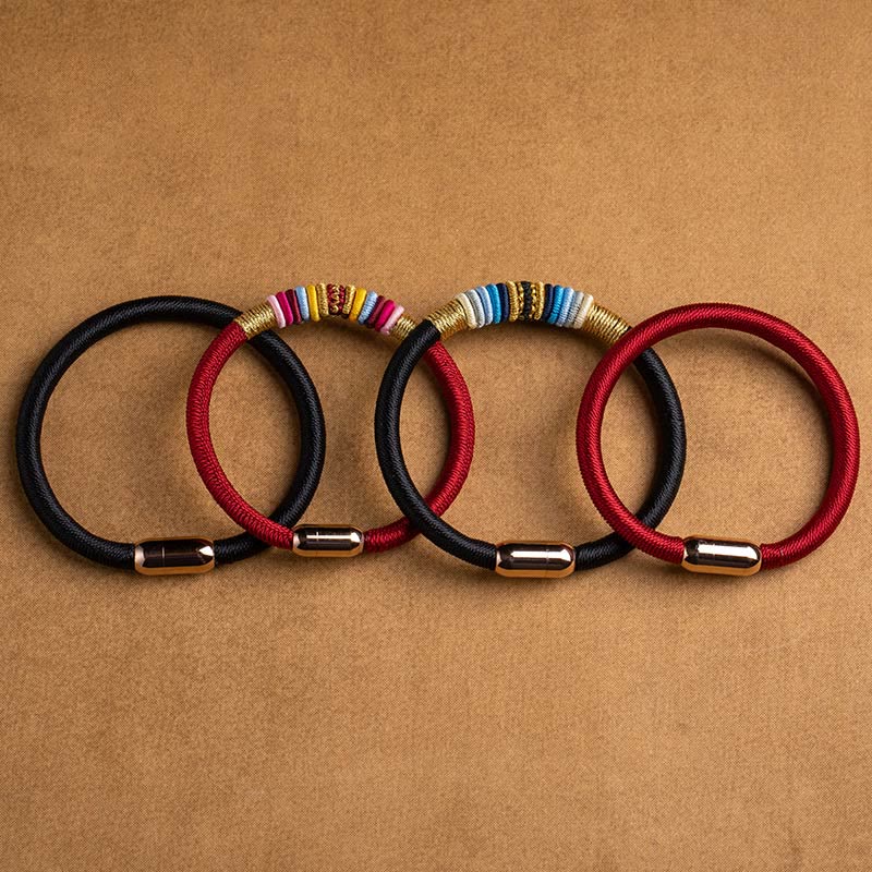 Buddha Stones Tibetan Handmade King Kong Knot Protection Magnetic Buckle Braided Bracelet (Extra 30% Off | USE CODE: FS30)