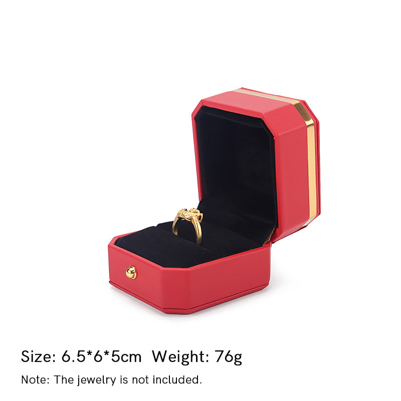 Buddha Stones Jewelry Storage Box PU Leather Gift Box