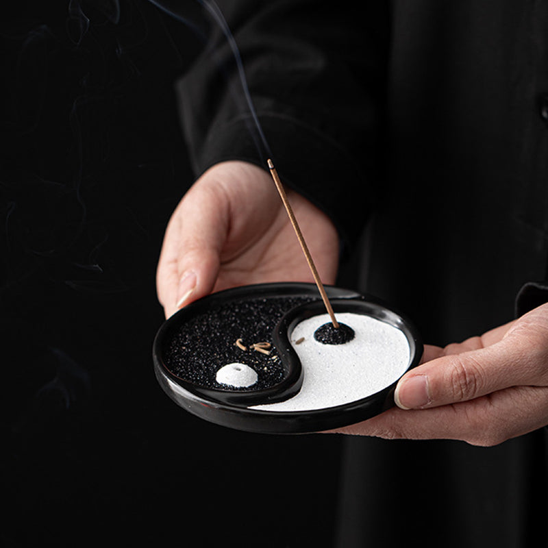 Buddha Stones Yin Yang Zen Balance Incense Holder