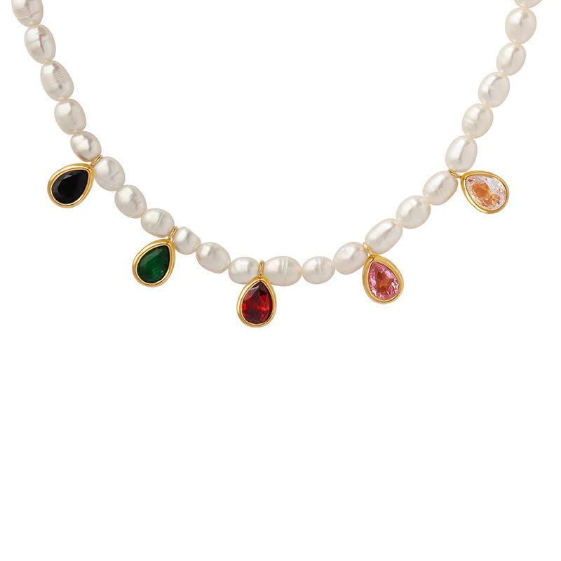Buddha Stones Pearl Crystal Stone Purity Necklace Pendant