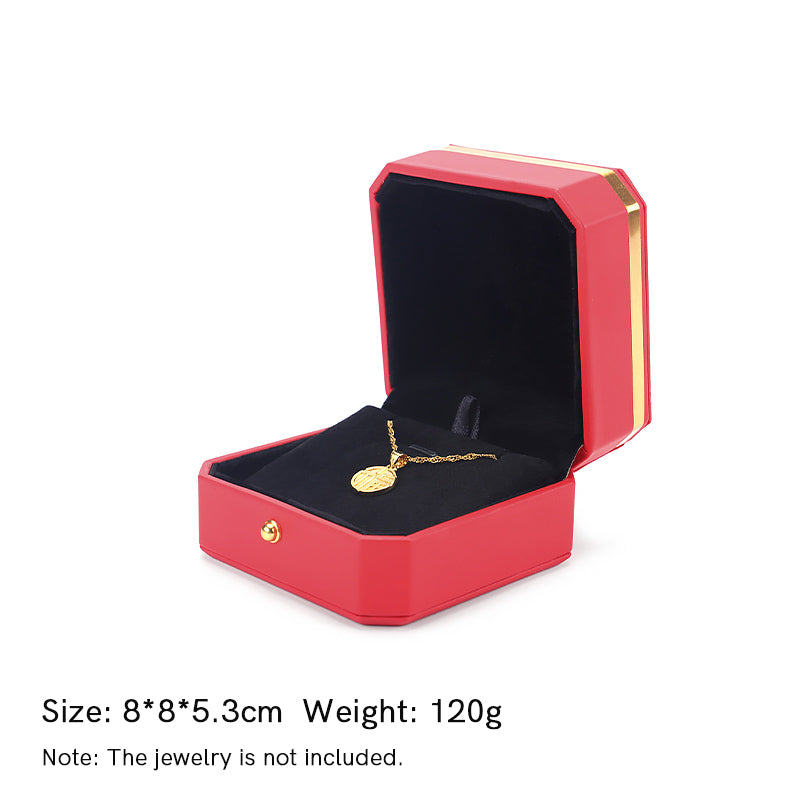 Buddha Stones Jewelry Storage Box PU Leather Gift Box