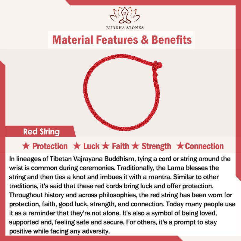 Buddha Stones "May you be healthy and happy" Lucky Multicolored Bracelet Includes Gift Message Card