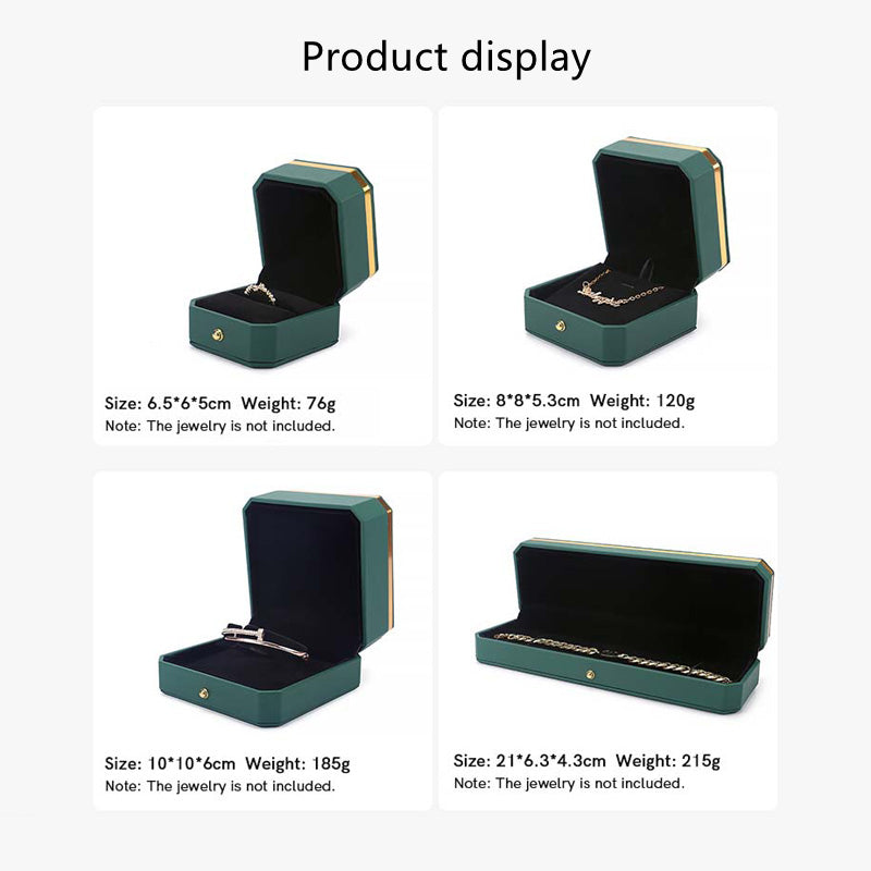 Buddha Stones Jewelry Storage Box PU Leather Gift Box