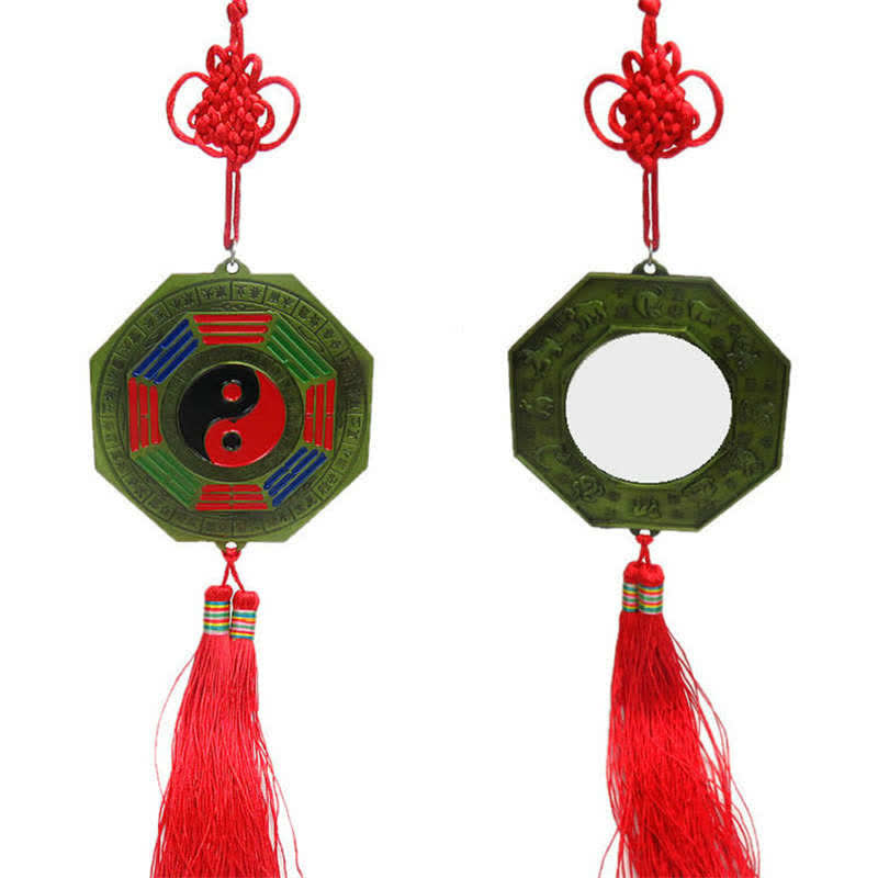 Buddha Stones Feng Shui Bagua Map Chinese Knotting Harmony Energy Map Mirror