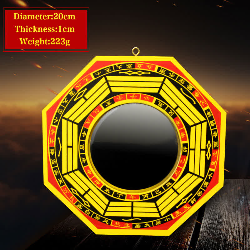 Buddha Stones Feng Shui Bagua Map Balance Living Room Energy Map Mirror
