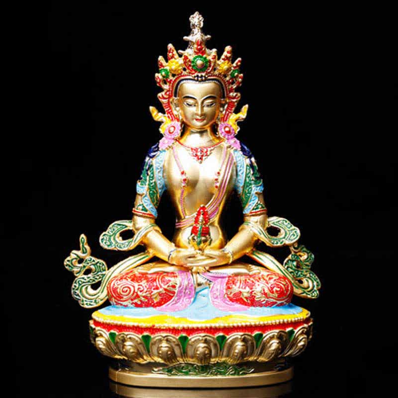 Buddha Stones Longevity Buddha Figurine Serenity Statue Home Decoration