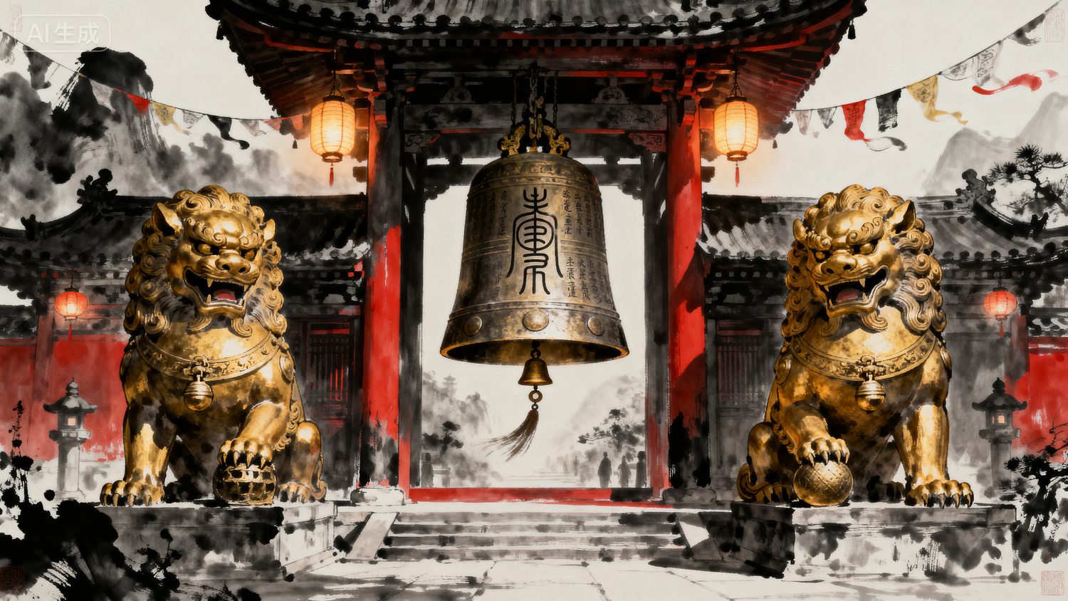 Bells & Guardian Lions