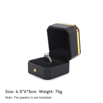 Buddha Stones Jewelry Storage Box PU Leather Gift Box