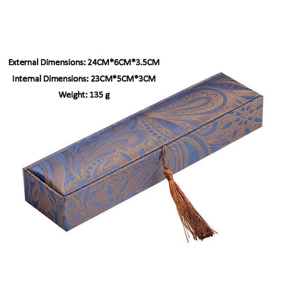 Buddha Stones Necklace Mala Beads Jewelry Storage Box Tassels Gift Box
