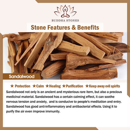 Buddha Stones Tibetan Sandalwood Protection Charm Mala Bracelet
