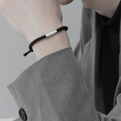 Buddha Stones Seven Deadly Sins Seven Virtues Braided String Bracelet