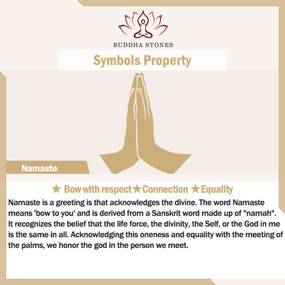 Buddha Stones 925 Sterling Silver Namaste Equality Stud Earrings