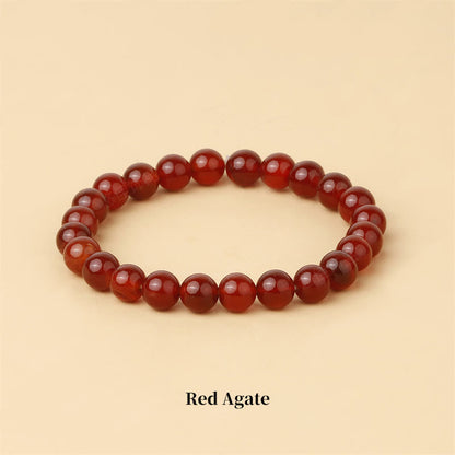 Buddha Stones Natural Stone Quartz Healing Beads Bracelet