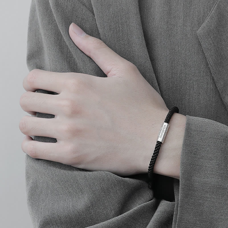 Buddha Stones Seven Deadly Sins Seven Virtues Braided String Bracelet