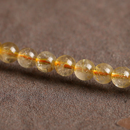 Buddha Stones Natural Citrine Prosperity Protection Bracelet