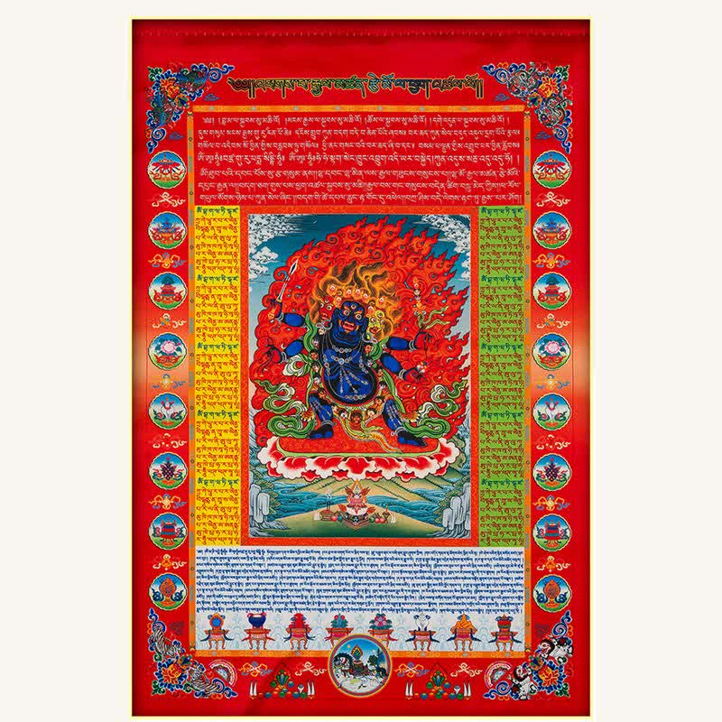 Buddha Stones Tibetan 10 Colors Windhorse Buddha Healing Auspicious Outdoor Prayer Flag