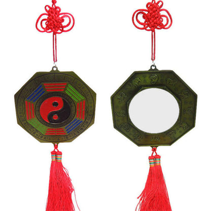 Buddha Stones Feng Shui Bagua Map Chinese Knotting Harmony Energy Map Mirror