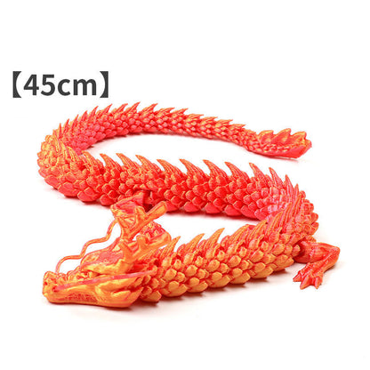 Buddha Stones Feng Shui Dragon Luminous 3D Printed Dragon Luck Success Home Decoration