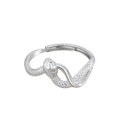 Buddha Stones 925 Sterling Silver Year Of The Snake Calm Ring