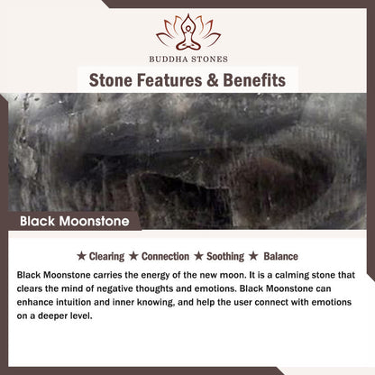 Buddha Stones Black Moonstone Soothing Bracelet