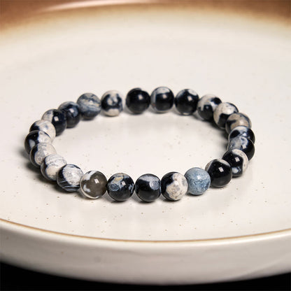 Buddha Stones Orca Agate Protection Bracelet