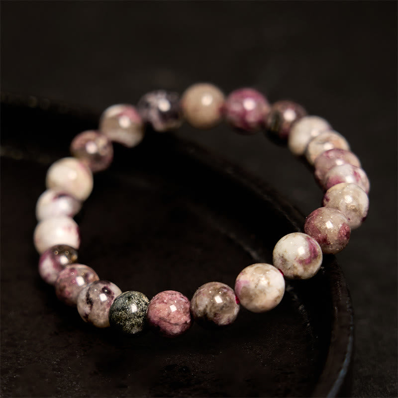 Buddha Stones Plum Blossom Tourmaline Balance Bracelet