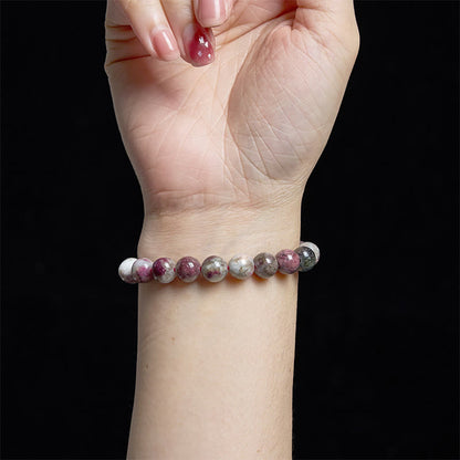 Buddha Stones Plum Blossom Tourmaline Balance Bracelet