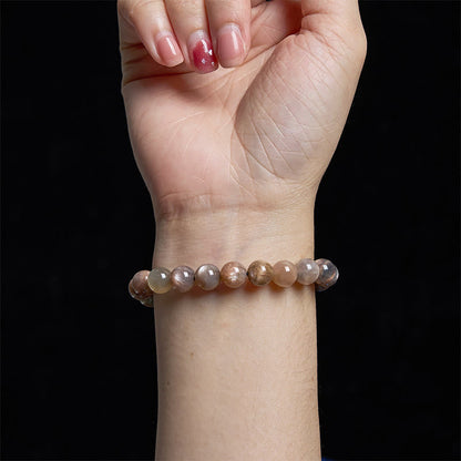 Buddha Stones Black Moonstone Soothing Bracelet