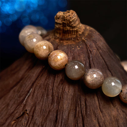Buddha Stones Black Moonstone Soothing Bracelet