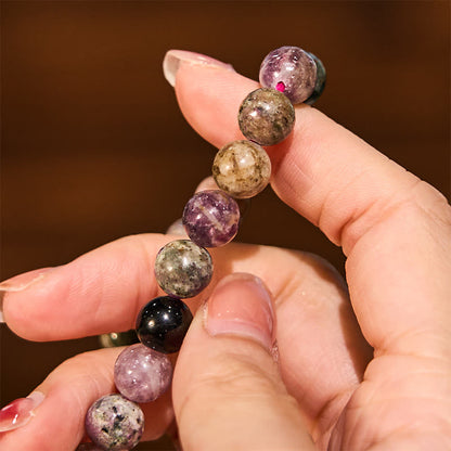 Buddha Stones Rainbow Tourmaline Positive Bracelet