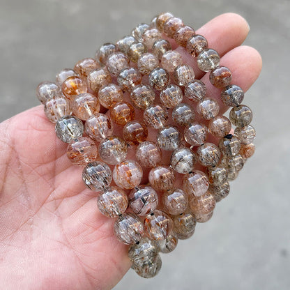 Buddha Stones Natural Super Seven Crystal Positive Growth Bracelet