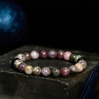 Buddha Stones Rainbow Tourmaline Positive Bracelet