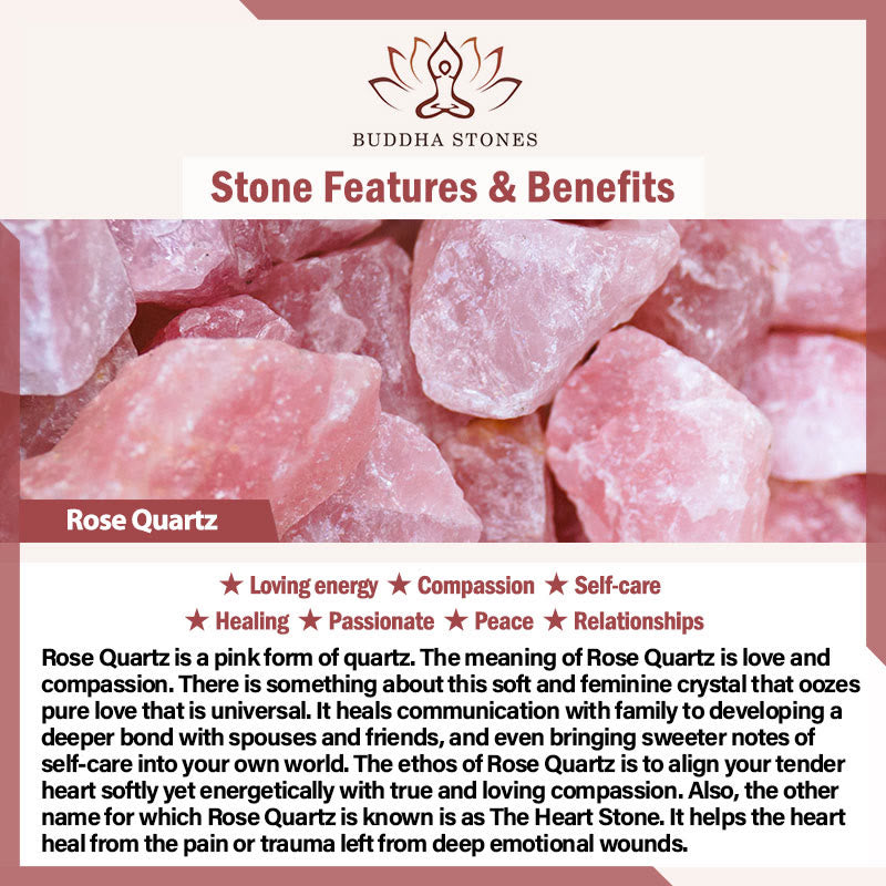 Buddha Stones Various Crystal Rose Quartz Green Aventurine Amethyst The Tree of Life Kindness Necklace Pendant